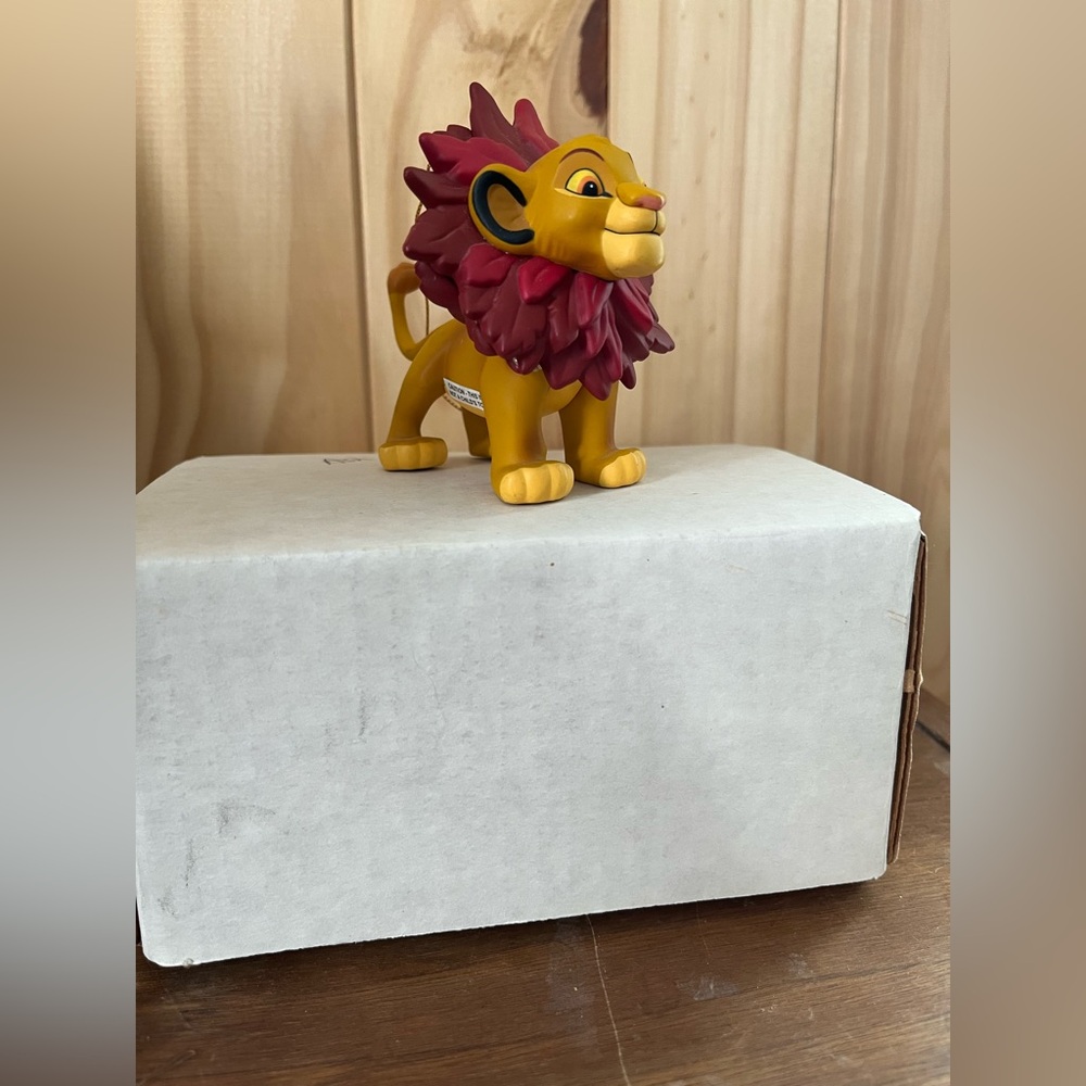 Vintage Disney/Grolier Simba lion king Christmas ornament